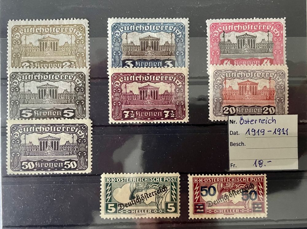 Österreich 1919/1921 **\*, siehe Abbildung Kaufen auf Ricardo