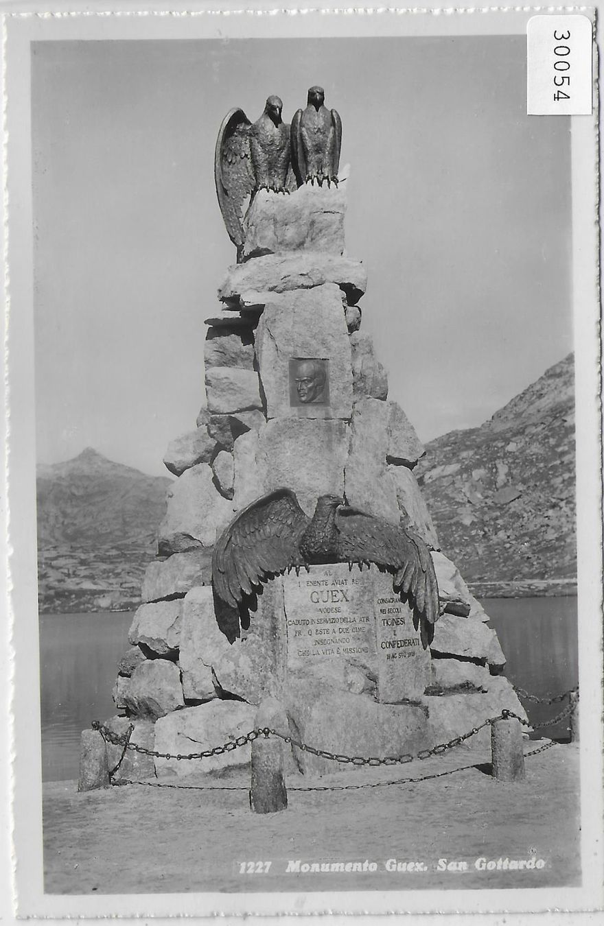 Cartoline postali: Monumento Guex - San Gottardo – Usato da Ettingen venduto da Kartenplanet