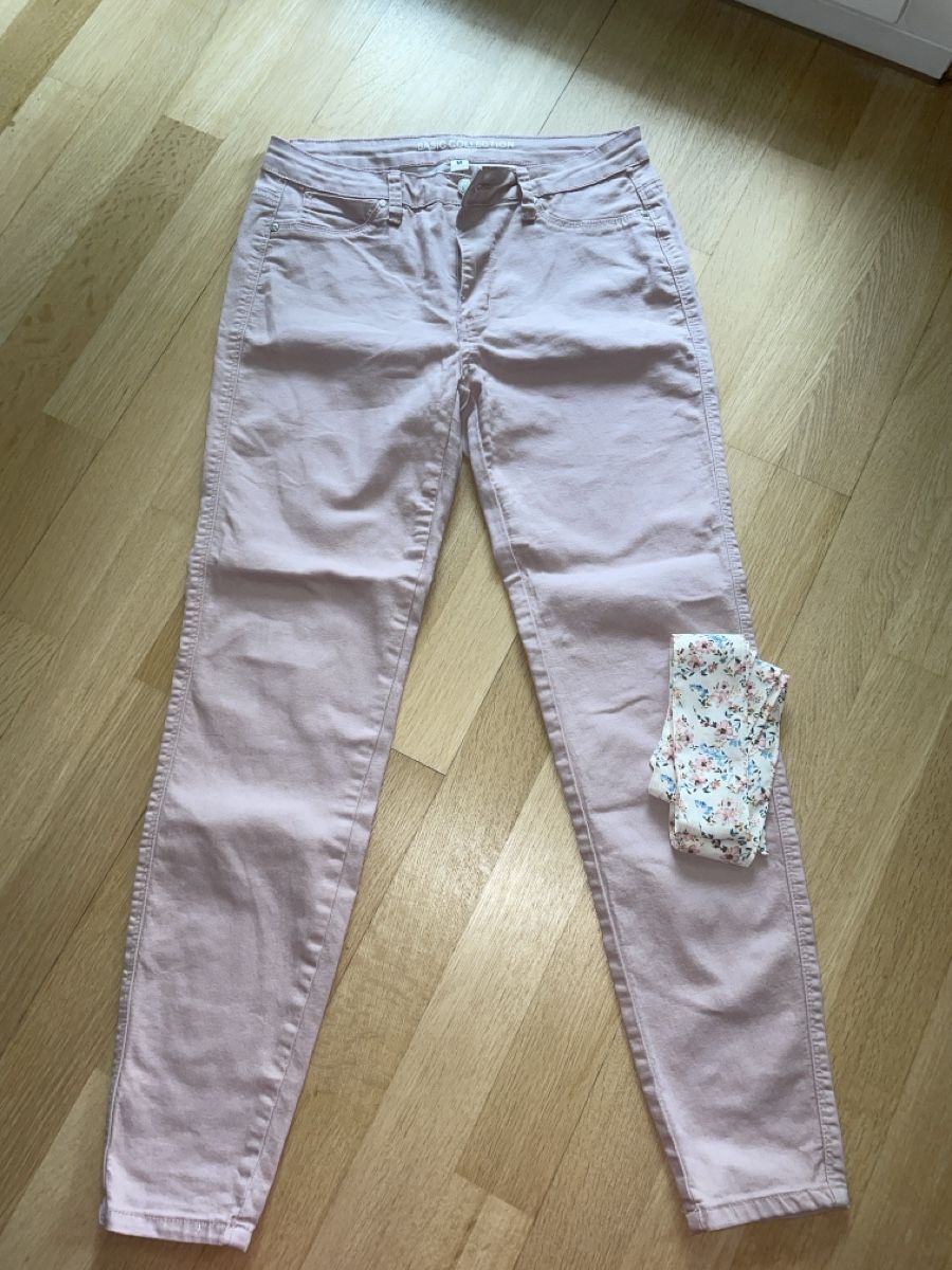 Pantaloni: Rosa Frühlings-Hose mit Gürtel, Gr. M – Usato da Rüfenacht BE venduto da Edinas_shop 2