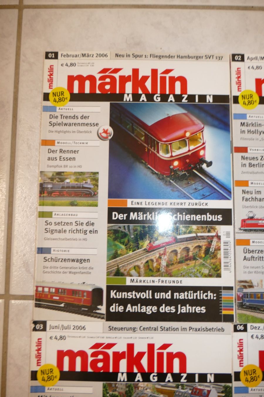 Märklin Modellini di ferrovie: Märklin: 4xMärklin Magazin 2006 – Usato da Niederhasli venduto da rail-duerst 1