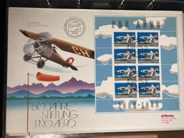 CH 1988 Pro Aero Kleinbogen Zürich Anchorage Nordpolflug