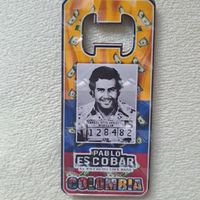   Pablo Escobar Motiv auf Flaschenöffner Columbien