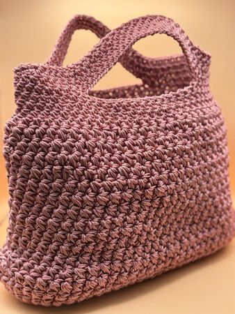 Tasche gehäkelt altrosa neu unbenutzt, Einzelstück, Handmade