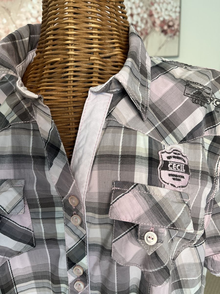 Cecil Blusen: Cecil Bluse, kariert, Kurzarm, L – Gebraucht aus Solothurn von Bobesch08 1