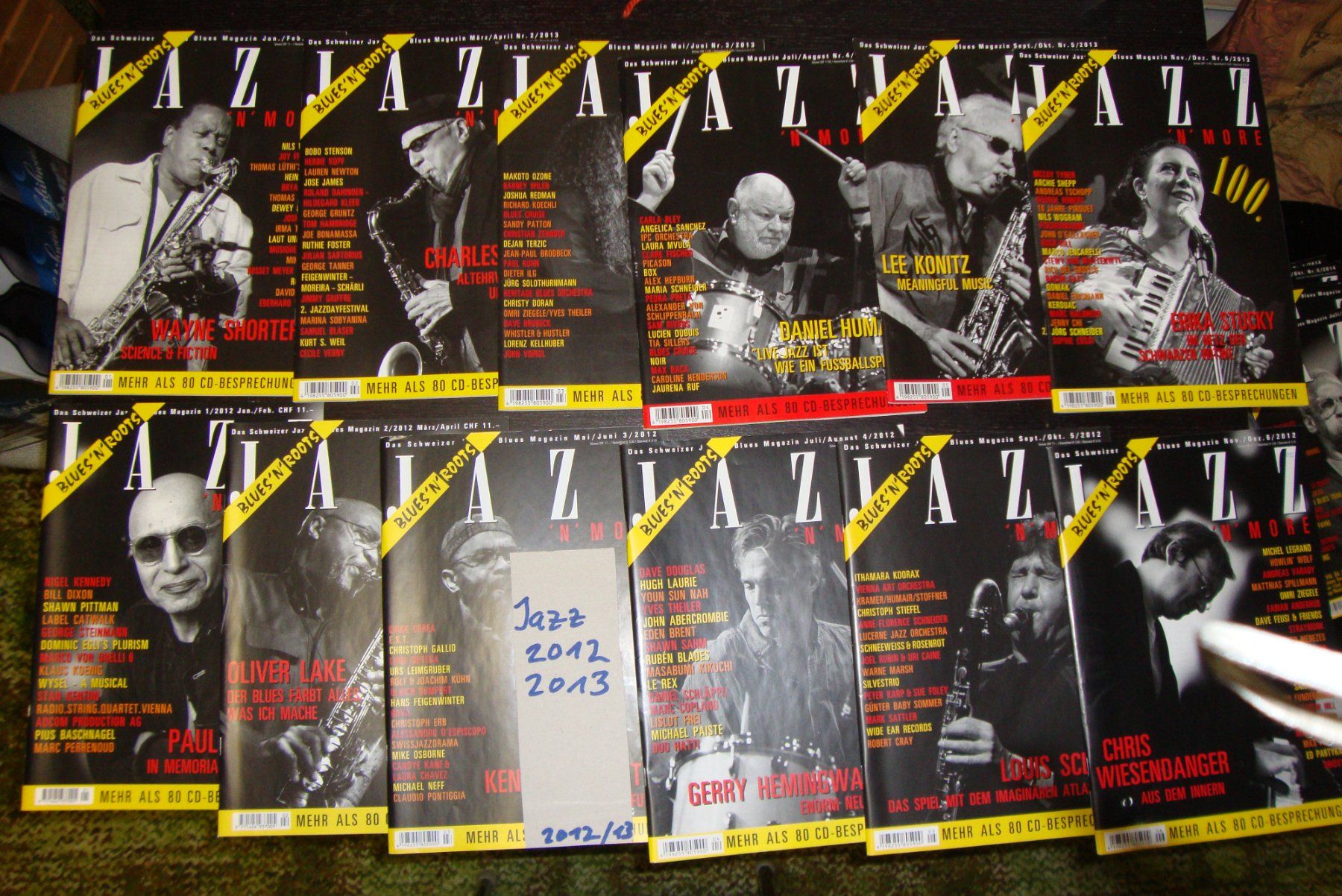 Riviste & Magazine: JAZZ - das Schweizer Jazz Magazin 2012 - 2013 – Usato da Bern venduto da Uli_10_11