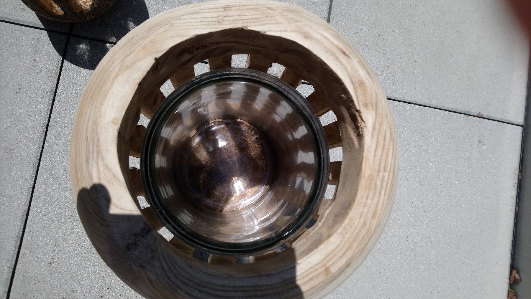 Lampade & Luci: Windlicht aus Holz. Gross und Neu – Nuovo e nell'imballaggio originale da Boll venduto da frauweber 1
