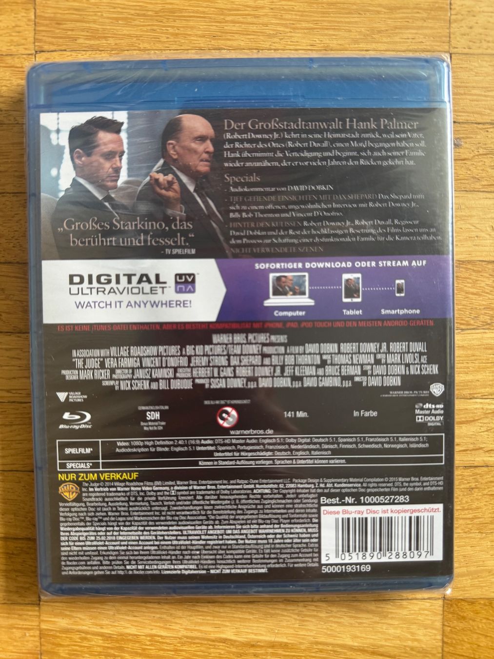 Tutti i DVDs: DER RICHTER  (BLU-RAY) OVP – Nuovo e nell'imballaggio originale da Basel venduto da san_2qlq 1