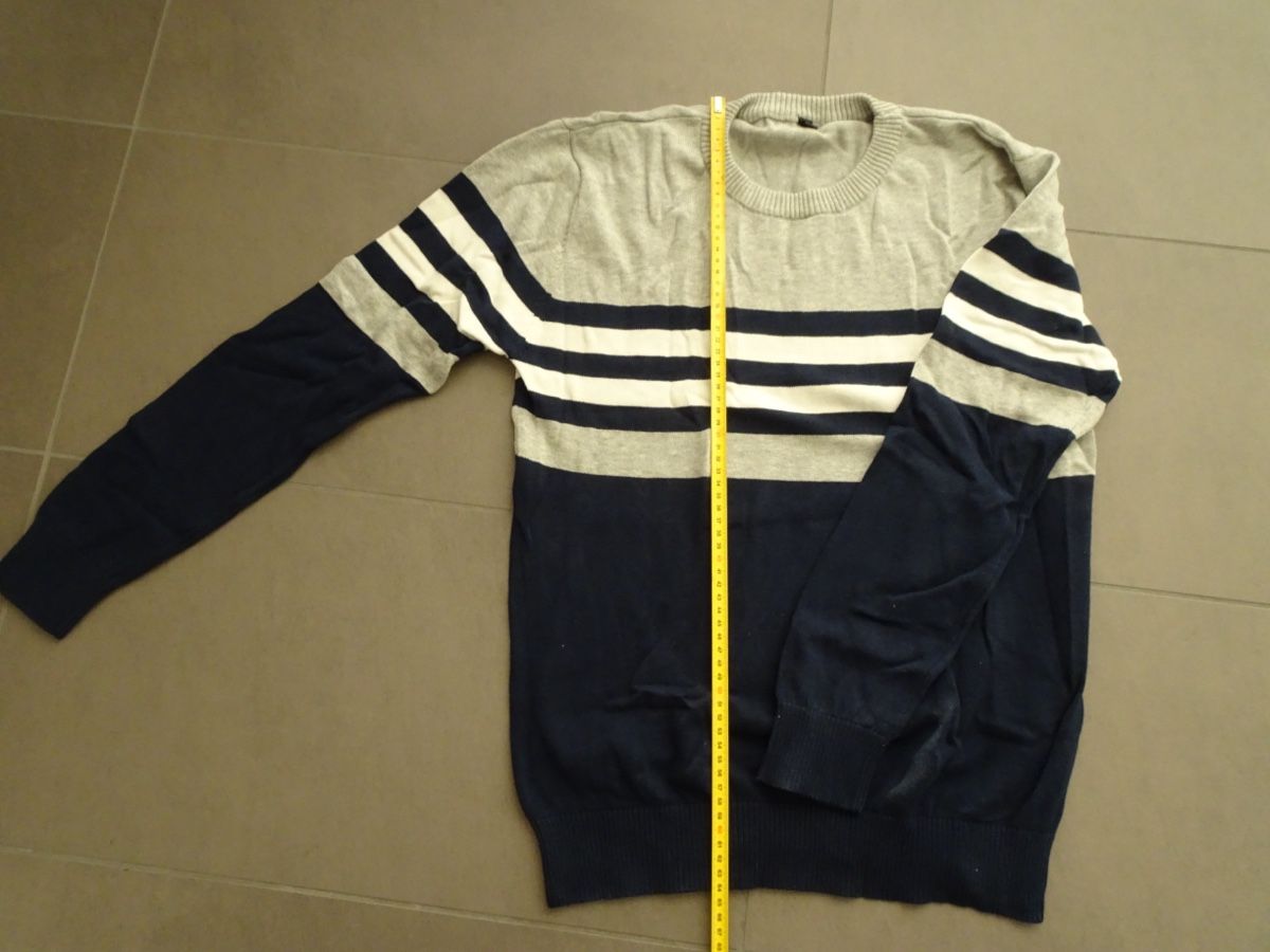 Maglioni & Felpe: Pull rayé marine gris, taille M – Usato da Sierre venduto da MeJC_3960
