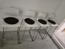 4 Stapelbare Baarhocker, Stühle, Esszimmer, Hochstuhl