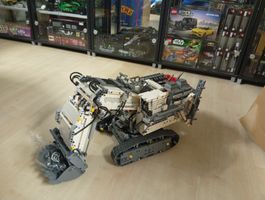 Lego Technic 42100 Liebherr Bagger aufgebaut mit Anleitungen