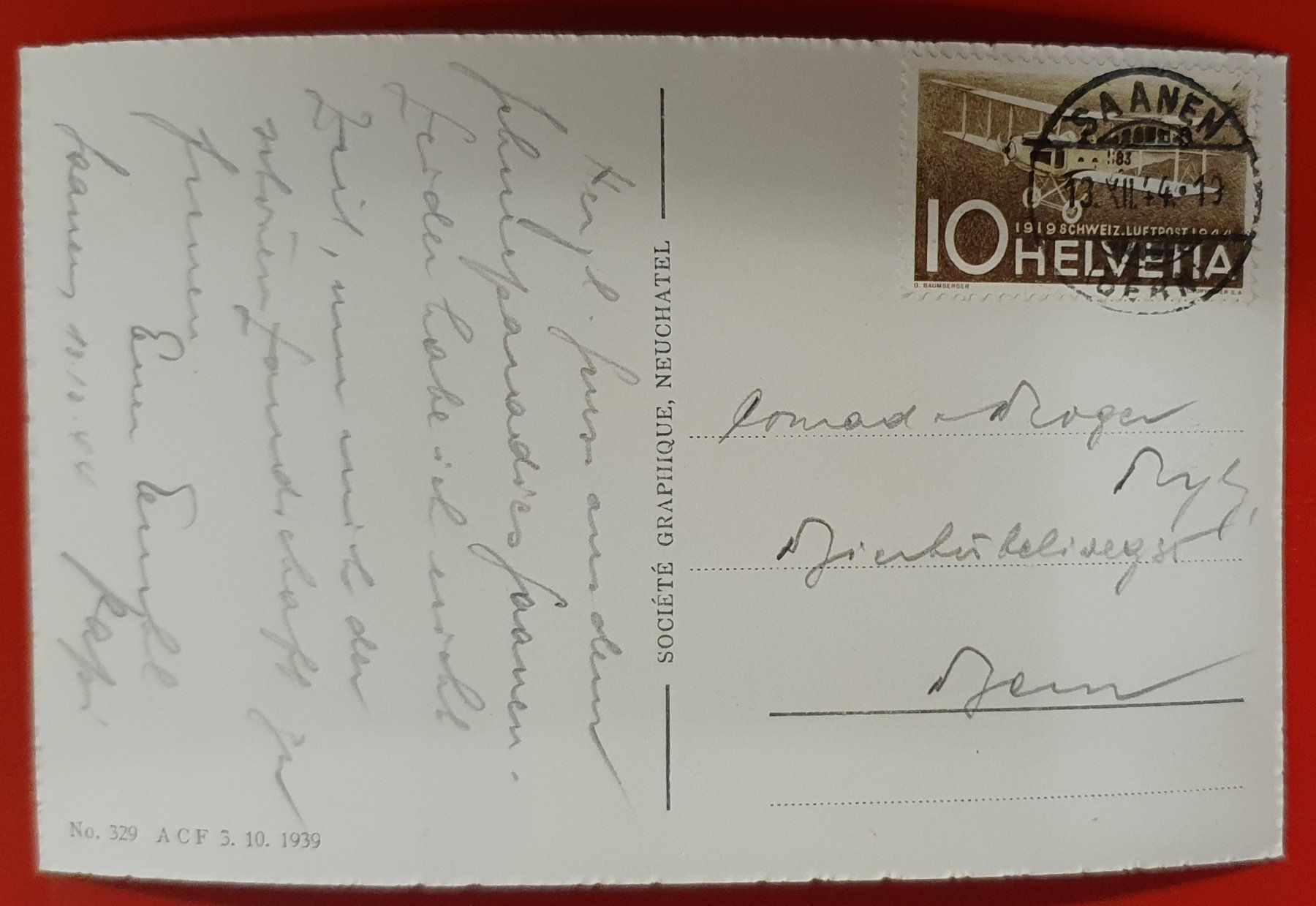 Cartoline postali: Saanen 1944 – Usato da Kreuzlingen venduto da Rschweiz1 1