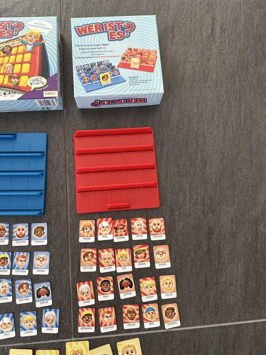 Giochi: Wer ist es? - Das Original Deduktionsspiel, komplett – Usato da Balsthal venduto da koebi-1 3