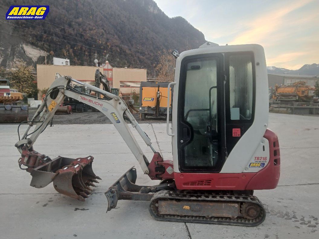 Takeuchi Escavatori: Takeuchi TB216 Minibagger – Usato da Hasle LU venduto da Arag08