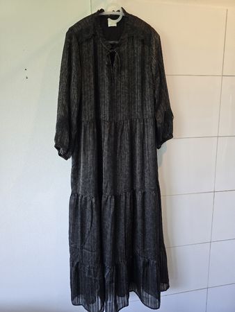 KAFFE Damenkleid mit Spitze, schwarz, Grösse 42