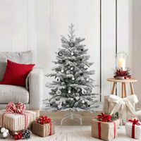 vidaXL Weihnachtskugel-Set 40 stk. Schwarz und WeiÃŸ Ã˜ 6 cm
