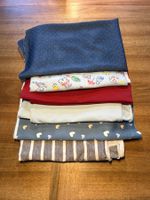 6 verschiedene Stoffe zum Nähen