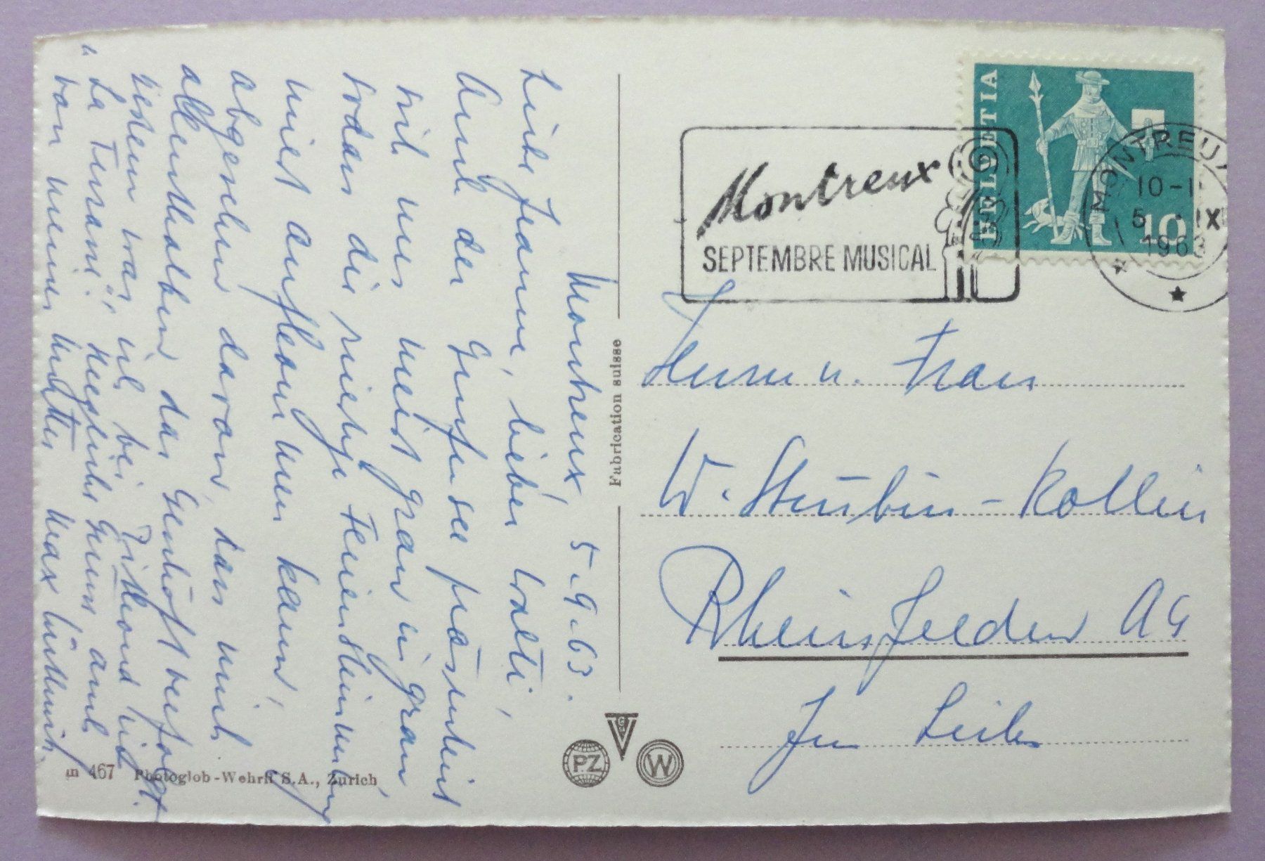 Cartoline postali: Château de Châtelard et Dents du Midi – Usato da Fétigny venduto da Billy2miny 1