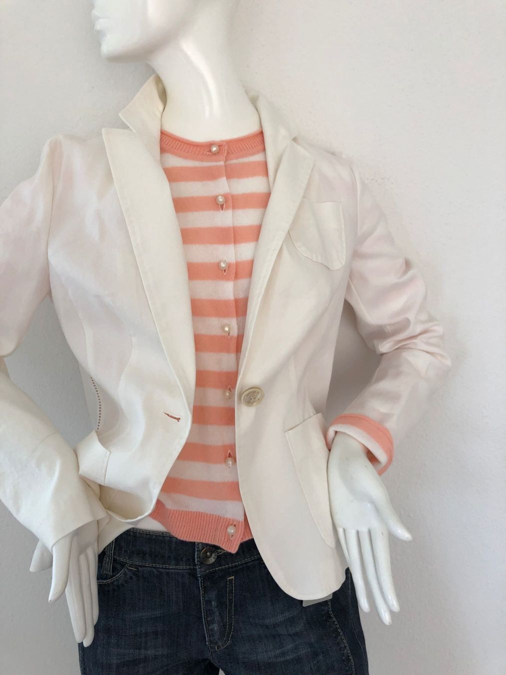 Marc Cain Giacche: Marc Cain Blazer Leinen Gr 42 N5 L – Nuovo (secondo la descrizione) da Volketswil venduto da praxis12 2