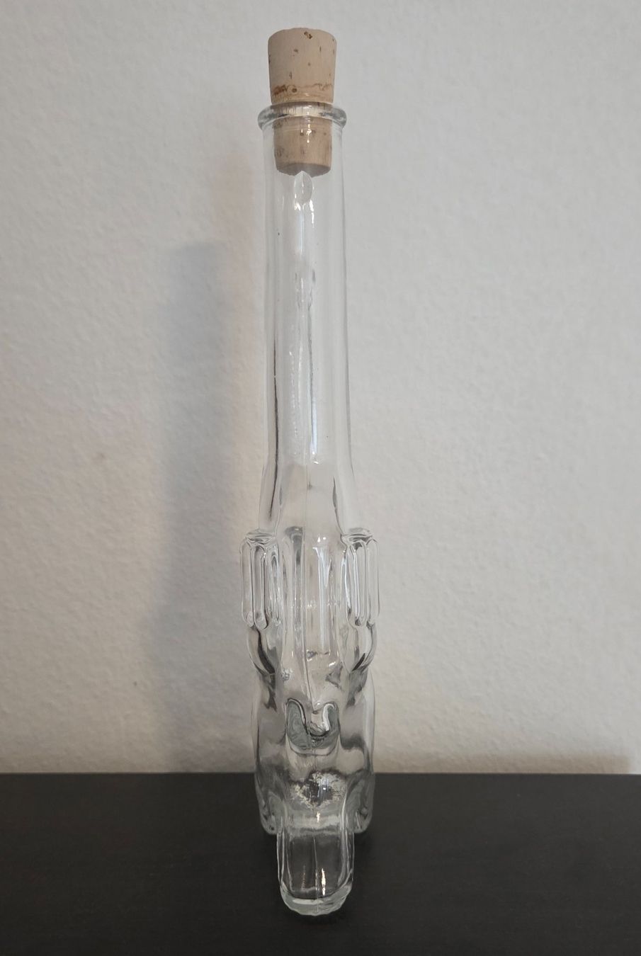 Apparecchiature e tecnologia a gas: Glasflasche Revolver-Design mit Korken – Usato da Brüttisellen venduto da ruebli-fan13 2