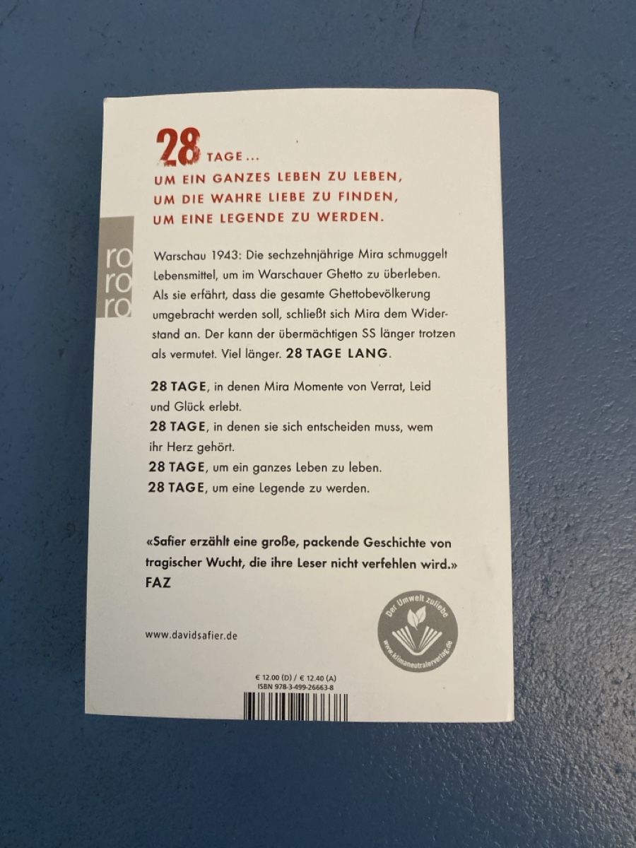 Bücher: Buch „28 Tage lang“ – Gebraucht aus Dornach von Dlimi 1