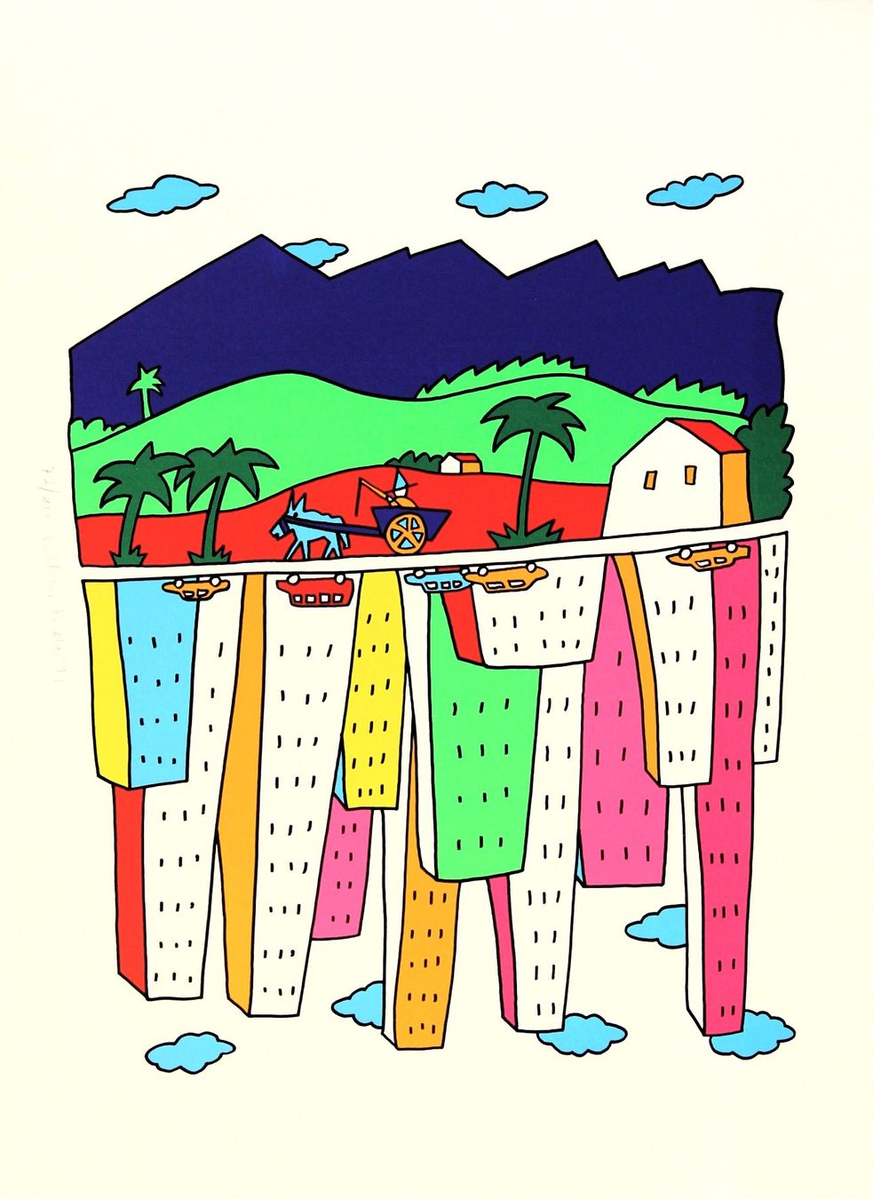 Poster & Bilder: Troxler Niklaus - Stadt / Land '93 / Signiert 73/100 – Gebraucht aus Eggenwil von Joyart 1
