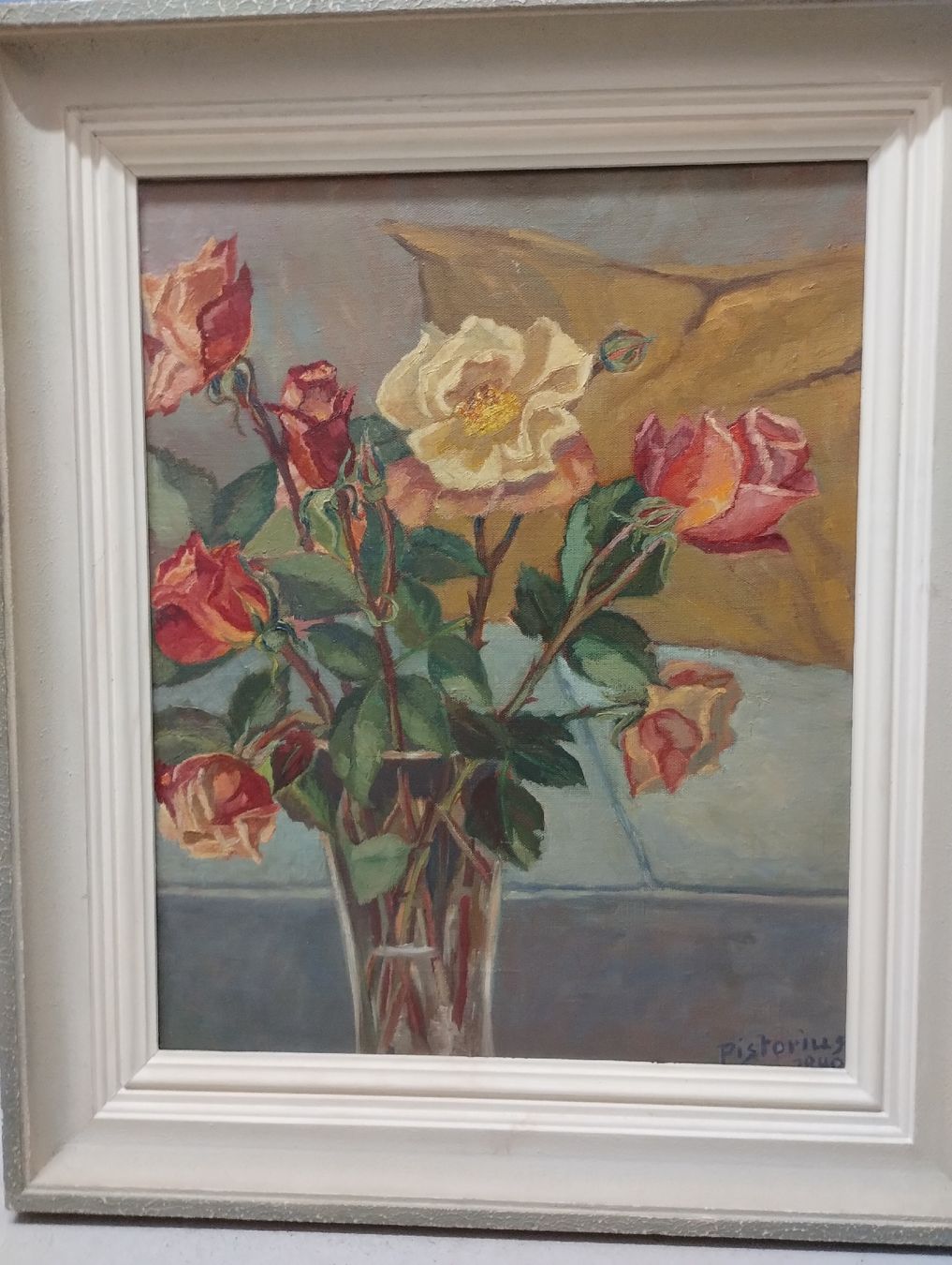 Gemälde: Ölgemälde Rosenstrauss von Pistorius 1940 – Neu (gemäss Beschreibung) aus Zürich von danihell 9