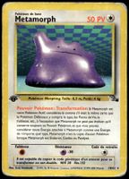 🇫🇷 Metamorph 18/62 Rare Pokémon Fossil 1.Edition