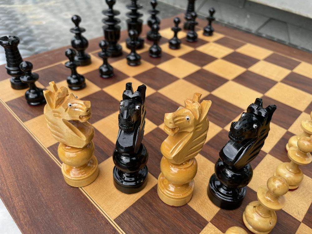 Jeu D'échecs Ancien Style Régence - Roi 6,3 Cm - Pion 2,5 Cm - Bois