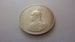 Silbermünze deutsche Kolonie : eine Rupie Ostafrika 1908