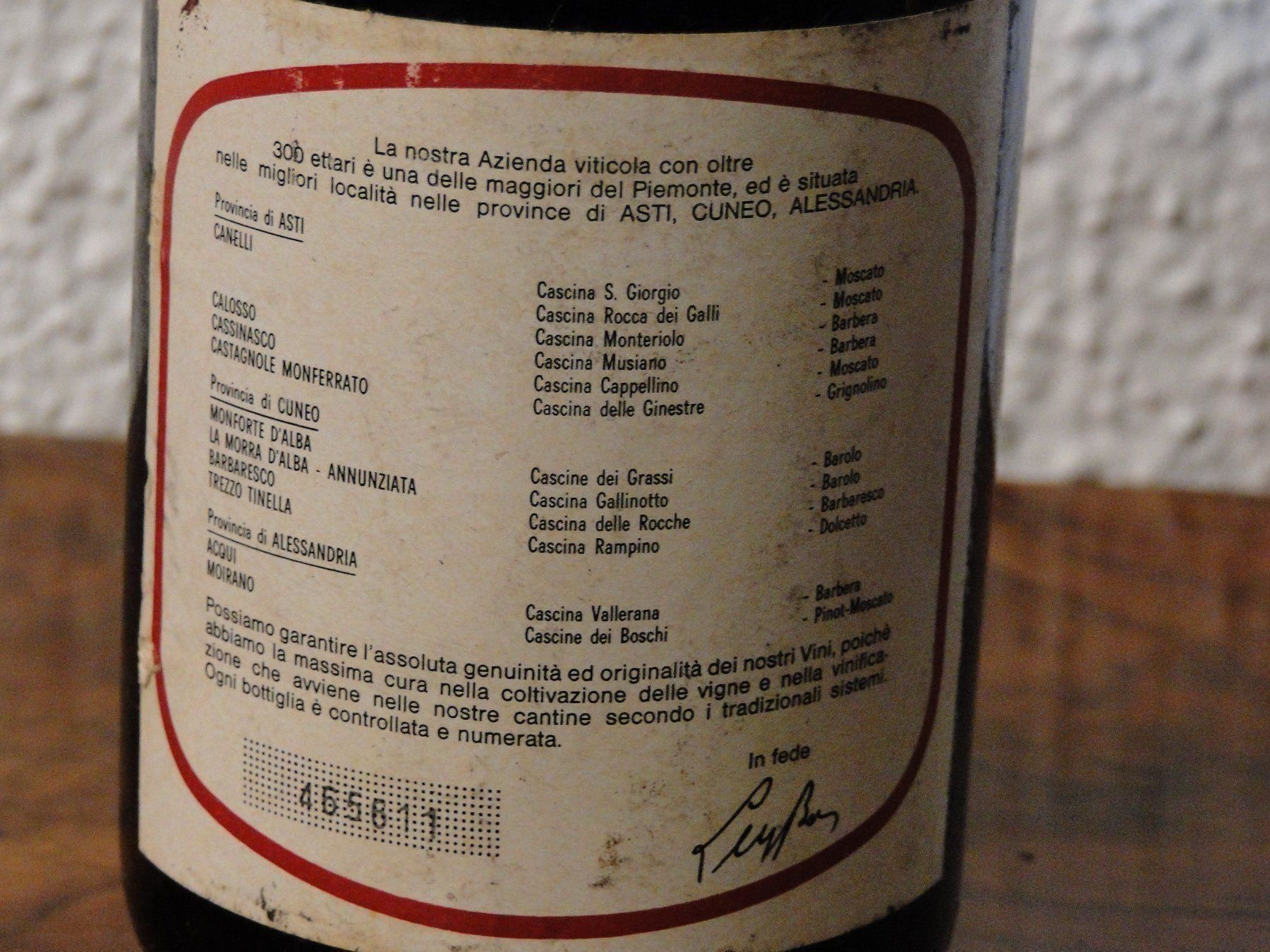 Vino: Rar Barbareso Bosca 1966er – Nuovo (secondo la descrizione) da Emmenbrücke venduto da Ulisse-22 4