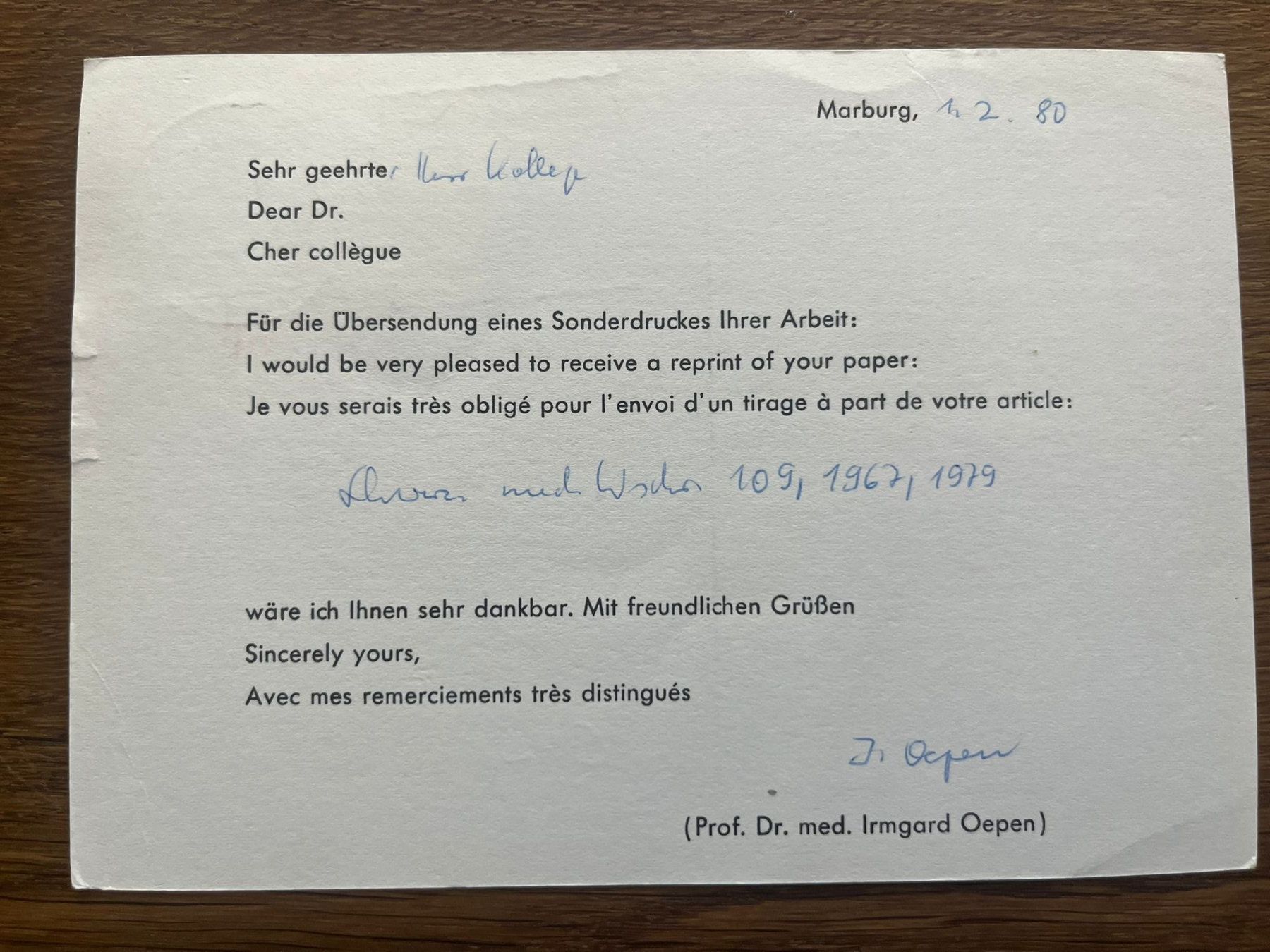 Tutti i francobolli: Alte Ansichtskarte BRD, Polio-Schluckimpfung Stempel – Usato da Schlieren venduto da mki_xfh9 1