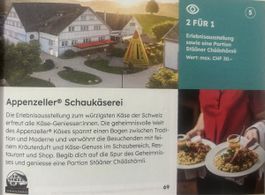 2 für 1 Gutschein Appenzeller Schaukäserei