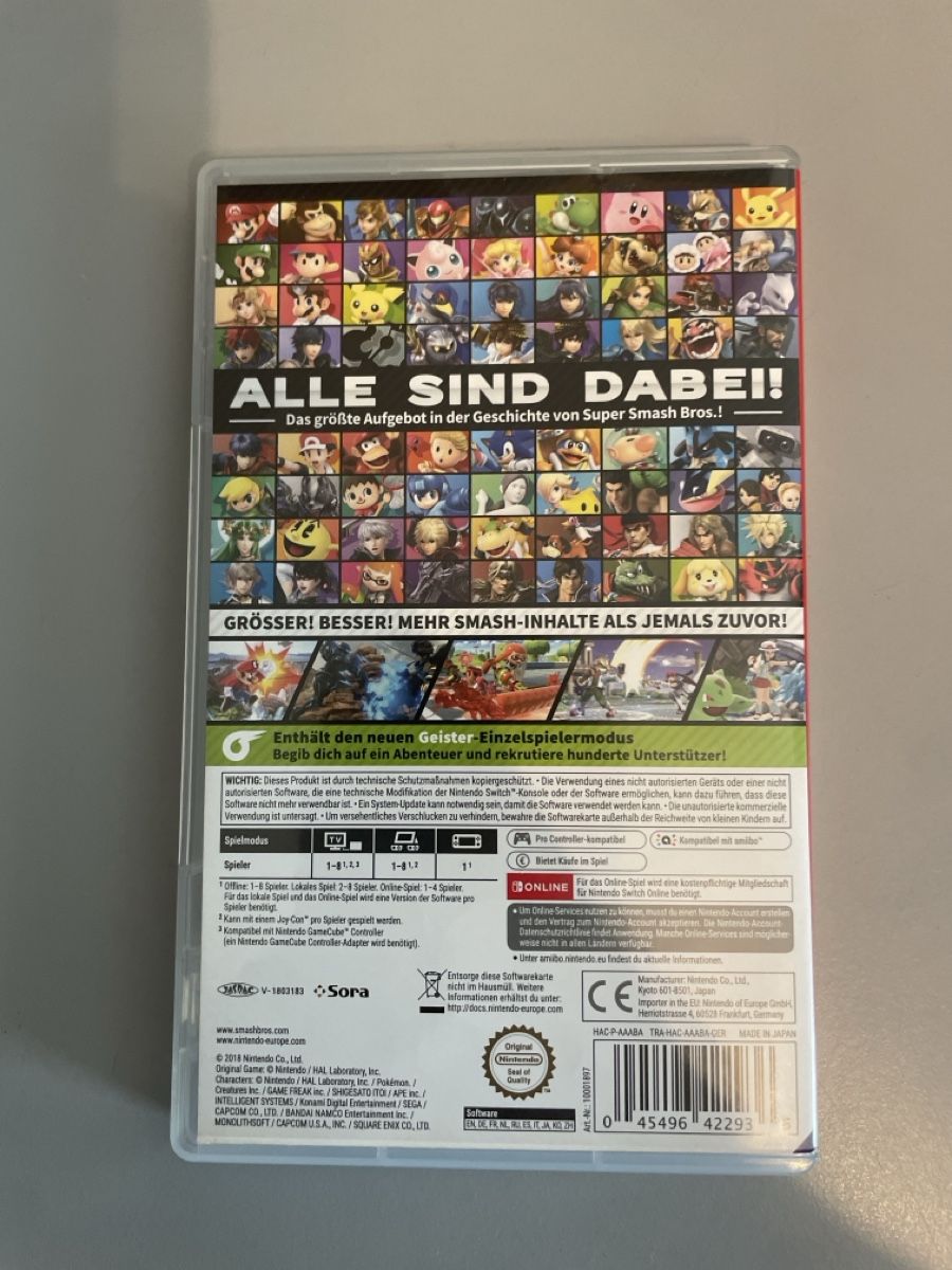 Nintendo Giochi: Super Smash Bros. Ultimate Nintendo Switch – Usato da Zürich venduto da Mika.monod 2