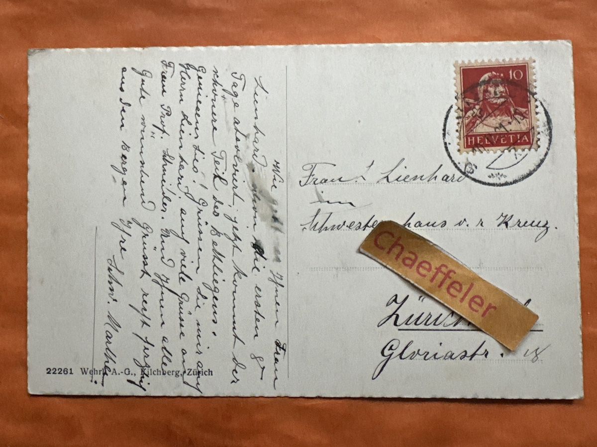 Cartoline postali: Alte Ansichtskarte Celerina mit Reiter im Winter 1921 – Usato da Zürich venduto da Chaeffeler 1