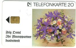 Telefonkarte Deutschland O-064/92 F. Oertel Blumen 3000 Ex