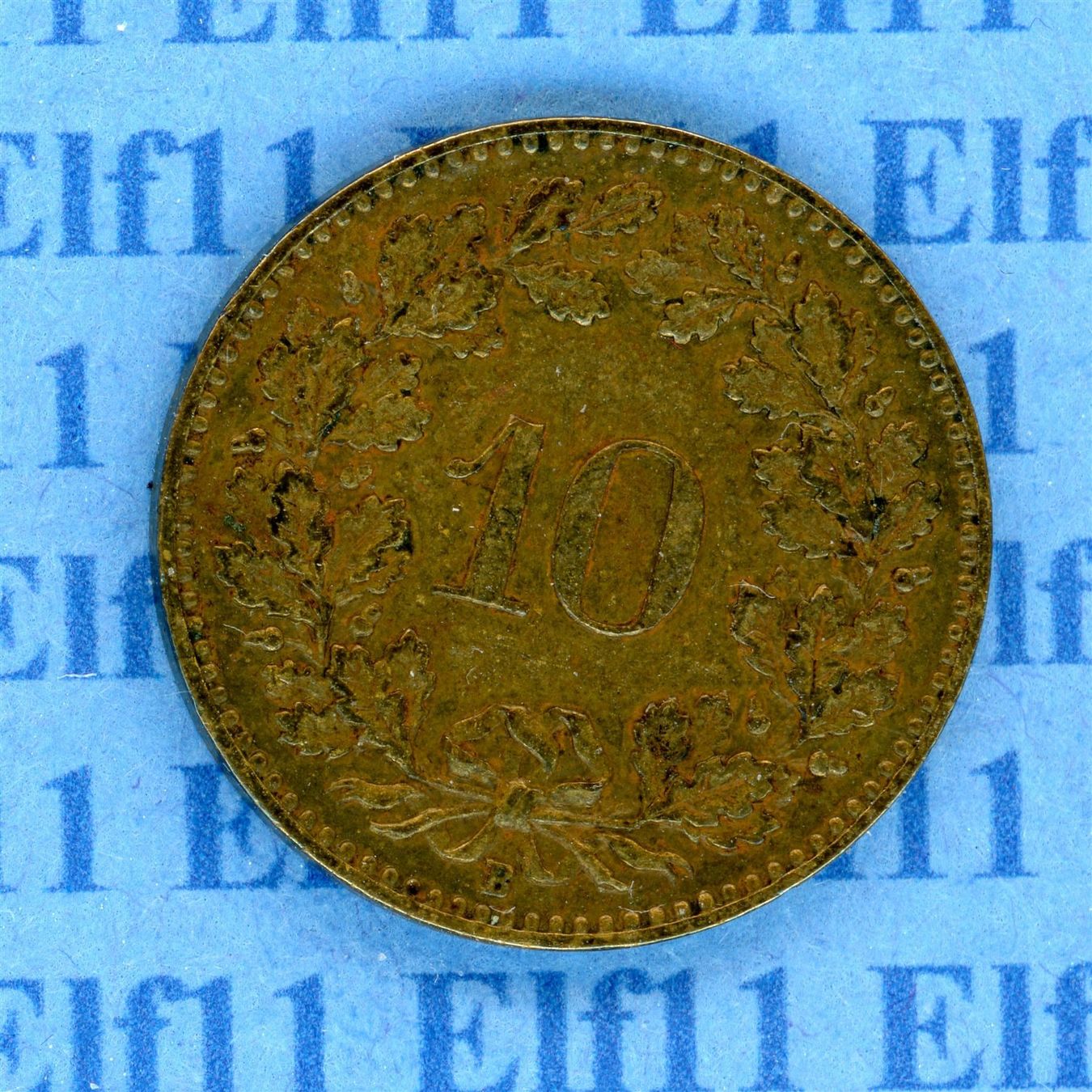 Tutti le monete: CHF___0.10 1919 Messing -vz 10 Rappen – Usato da Widnau venduto da Elf11 1
