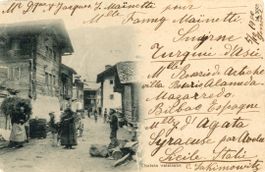 Wallis  VS  -  unbekanntes Dorf  (ev. Ernen)     um  1 9 0 0
