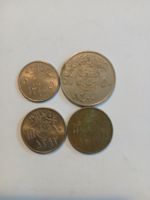 Ensemble de 4 pièces de monnaie arabes anciennes, 5, 10, 50 