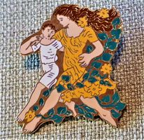I756 - Kunst Pin Simone Erni - Frau Kind