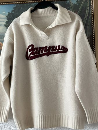 Edel-Campus Pulover LanaWolle VonNichtrauherGereinigt GrLTop
