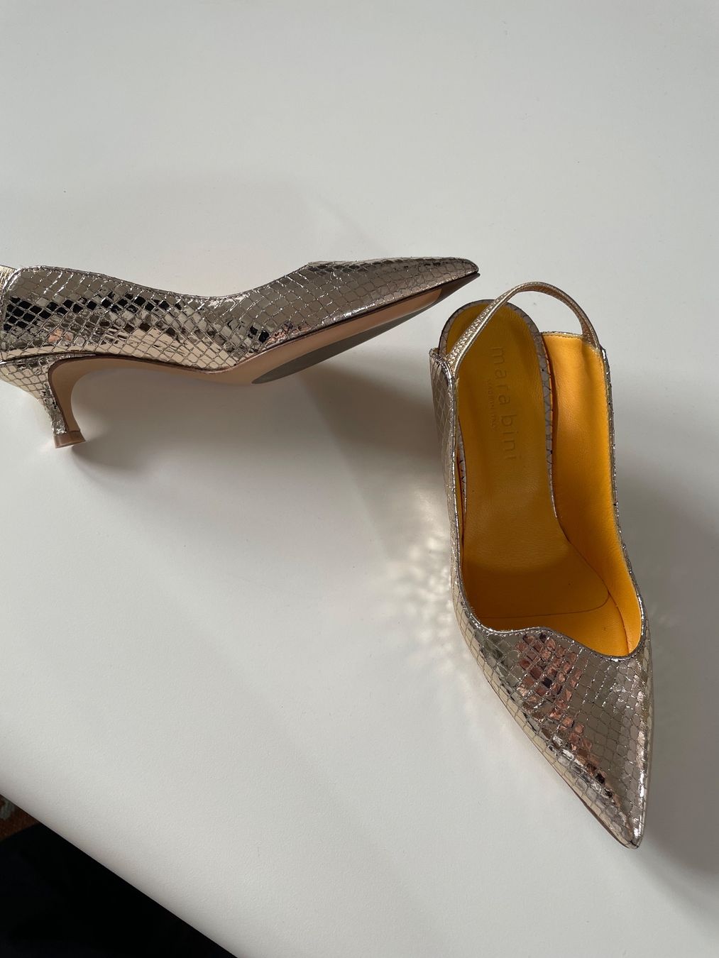 Scarpe da donna: goldene Mules, Maria Bini, 37.5 – Nuovo (secondo la descrizione) da Zürich venduto da san_z75z 3