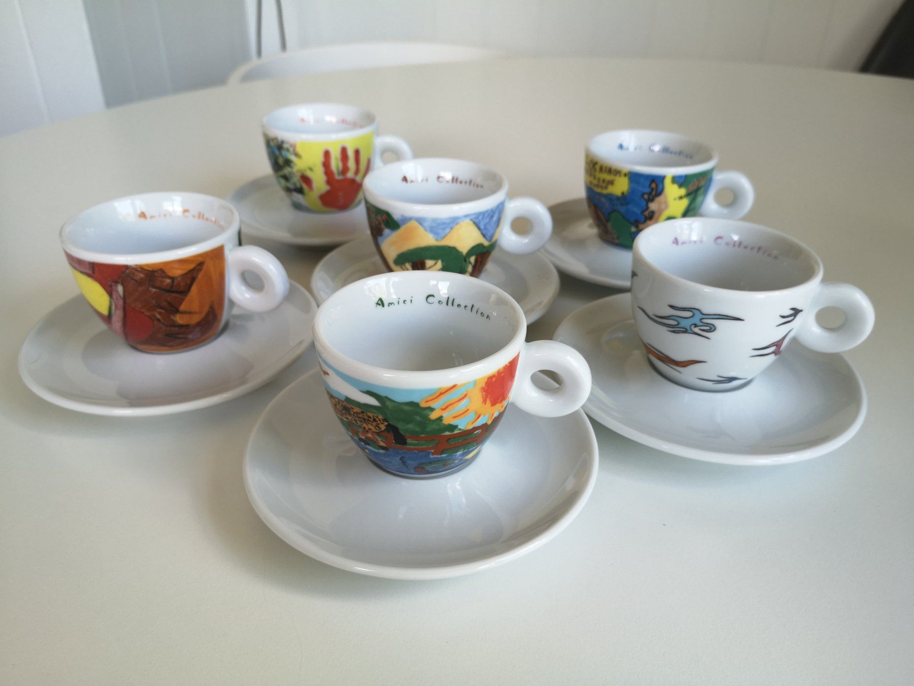 Amici Tassen: 6 AMICI ESPRESSOTASSEN 1996, KIDS, MITTERTEICH – Gebraucht aus Sissach von Megane21