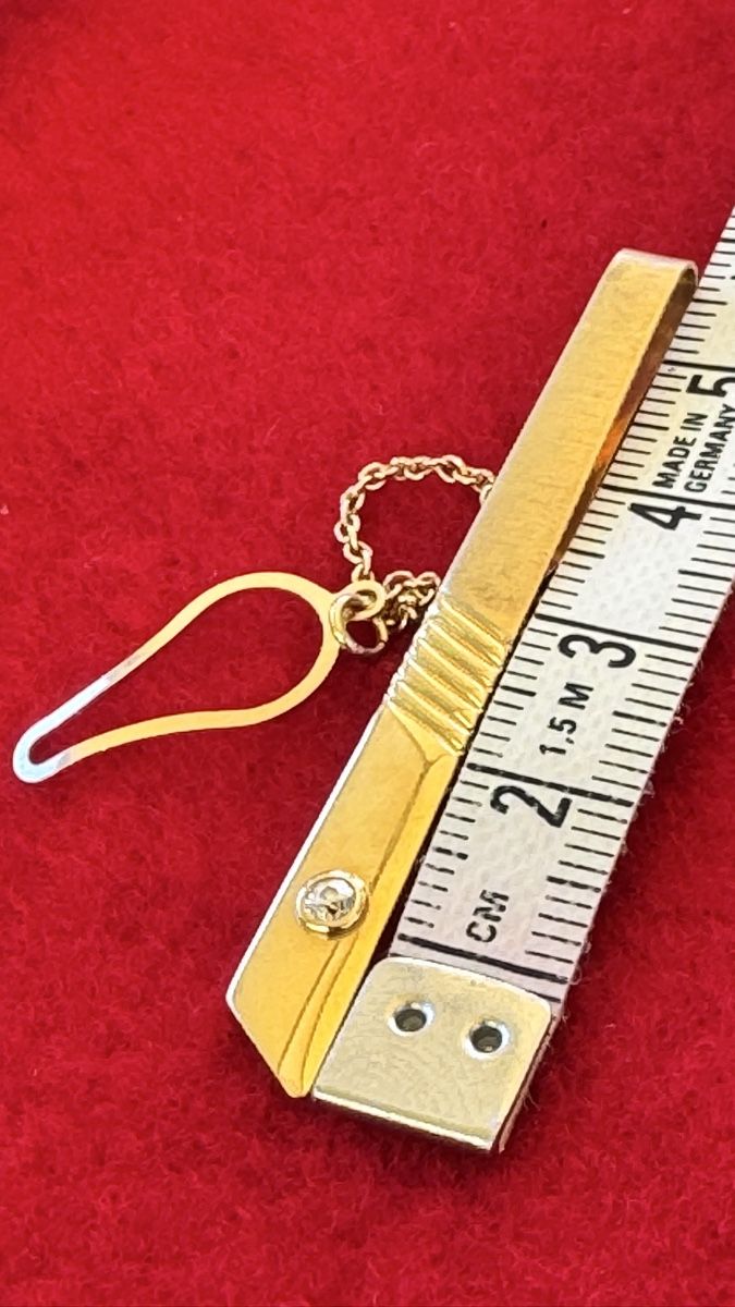 Krawatten: Vintage 18k Kravatten Halter mit Brilliant – Gebraucht aus Untersiggenthal von TimeandShine 5