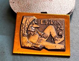 Fasnachtsplakette Ebikon Gold 1974