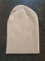 Long bonnet beige retroussable