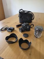 Canon Camera EOS 2000D mit 18x55 und Weitwinkel Objekt u.v.m
