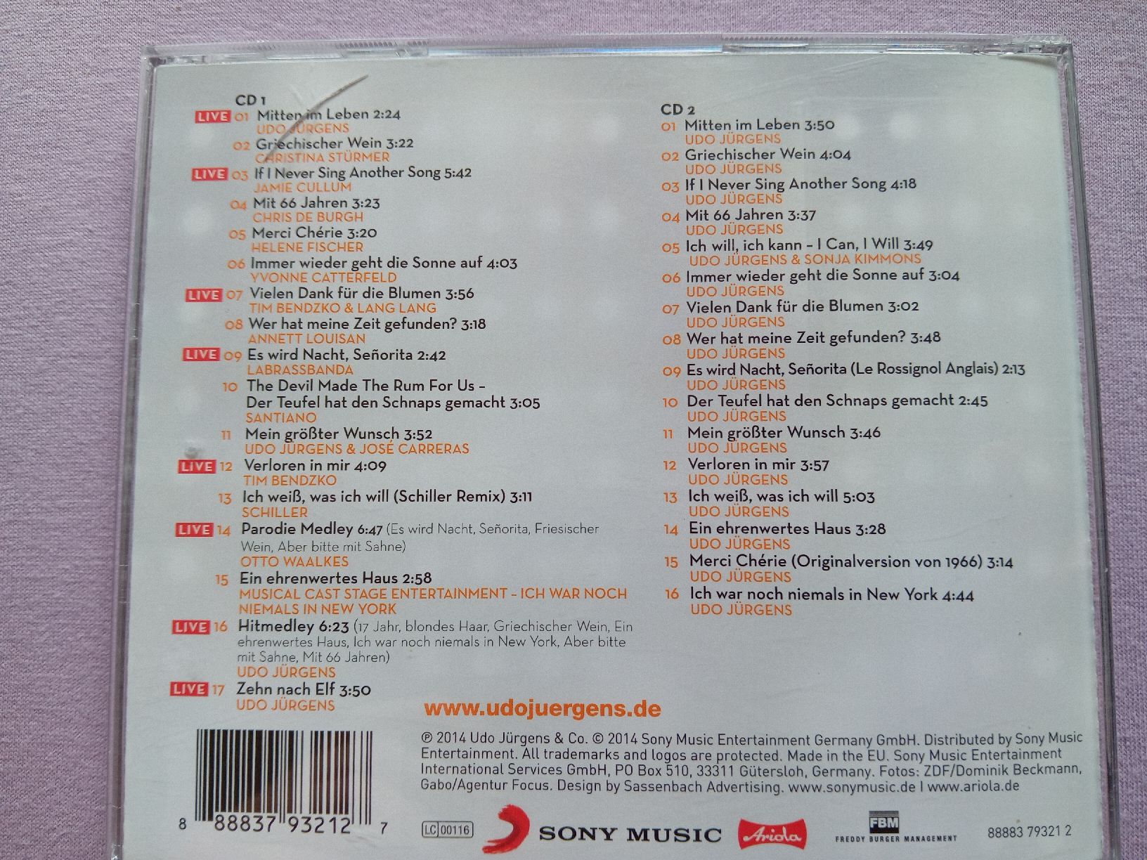 CDs: CD Udo Jürgens – Gebraucht aus Witterswil von hele04 1