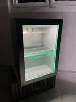 Valser Kühlschrank Edelstahl mit Glastüre 