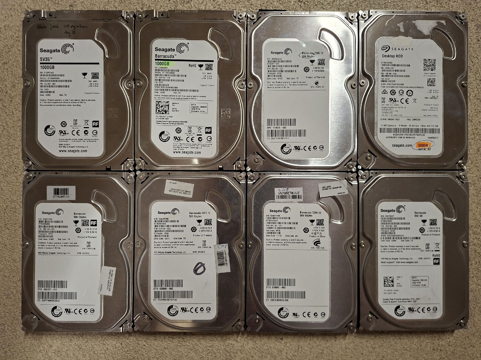 Seagate Dischi rigidi: 8 Stück Seagate Festplatten – Usato da Willisau venduto da mwi-dev