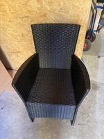 8 x Gartenlounge Sitzmodul Rattan Schwarz CHF 50